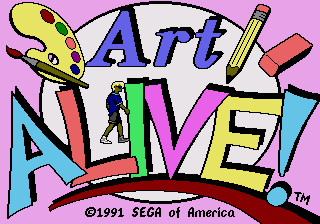 Art Alive screenshot 4 for Sega Genesis